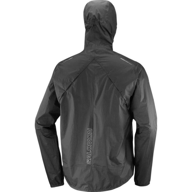 Black Salomon Bonatti Waterproof Men's Shell Jackets | IE FU3021